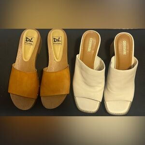 Lot of 2 platform sandals Dirty laundry